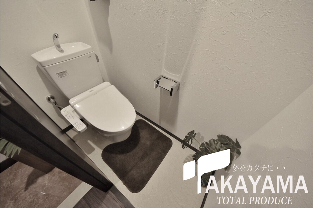 洗面設備　トイレ、ウォシュレット搭載の清潔感あるトイレです★
