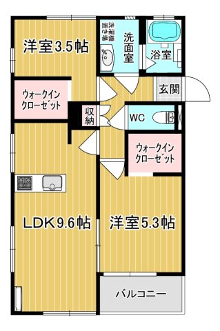 塚原マンションAの間取り