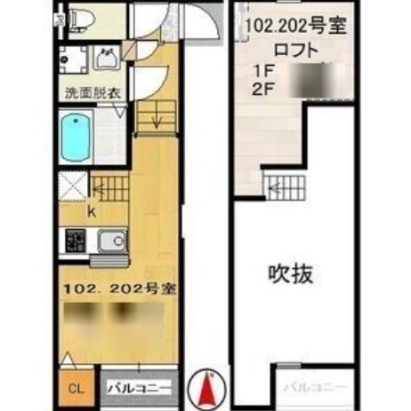 アネックス萩野町Iの間取り