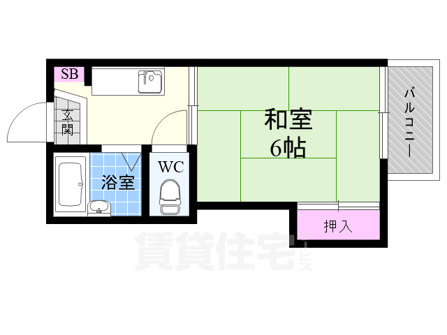 ハイツエイワB棟の間取り