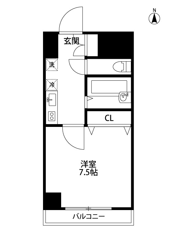 オルザス新潟の間取り