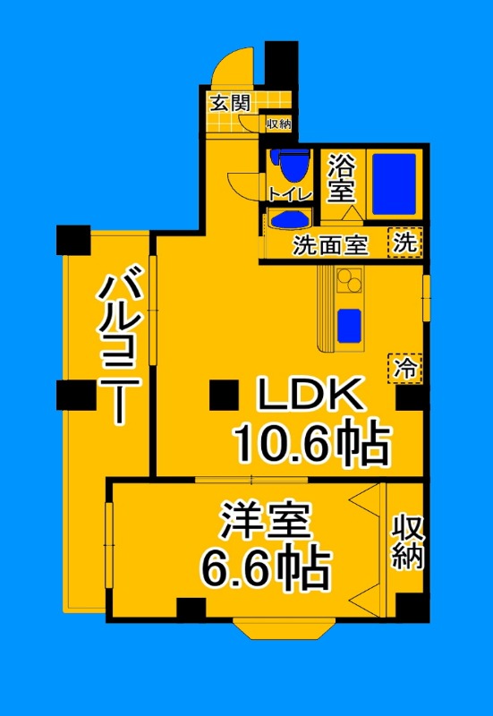 堺市堺区戎之町西のマンションの間取り