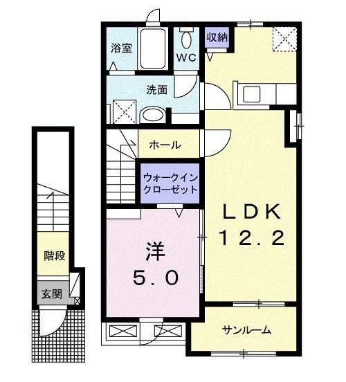 アンベリール　Vの間取り