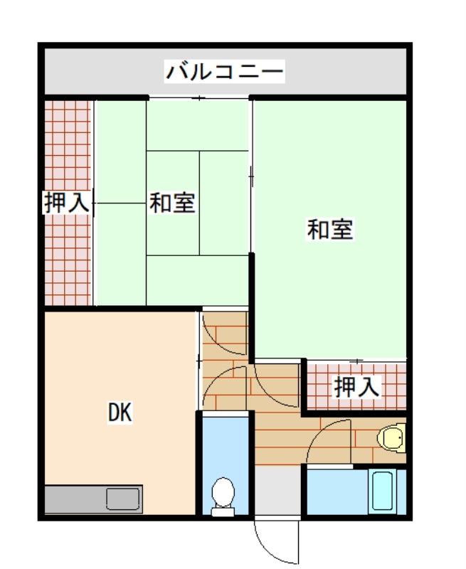 松本アパートの間取り