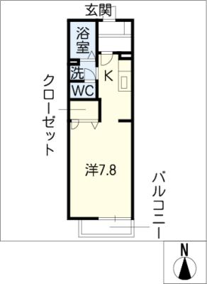 クラヴィエ金剛　Ａ棟の間取り