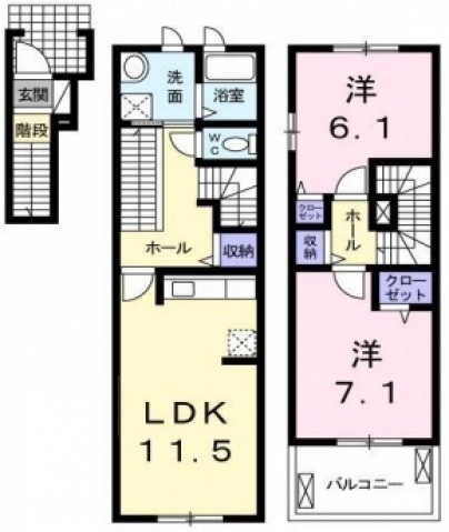 グラシオッソAの間取り