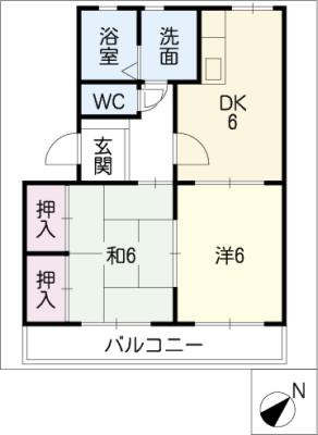 スカイハイツフジの間取り