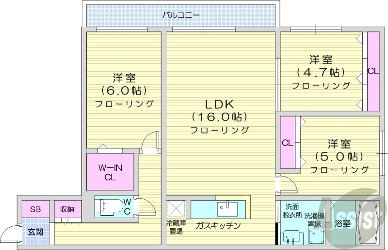 CreaResidence元町の間取り