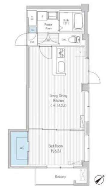 渋谷区初台のマンションの間取り