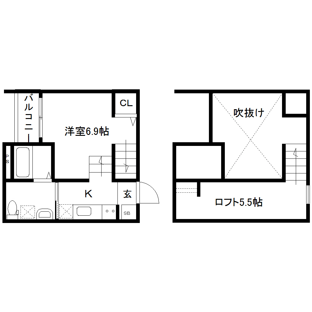 Rifugio大江の間取り