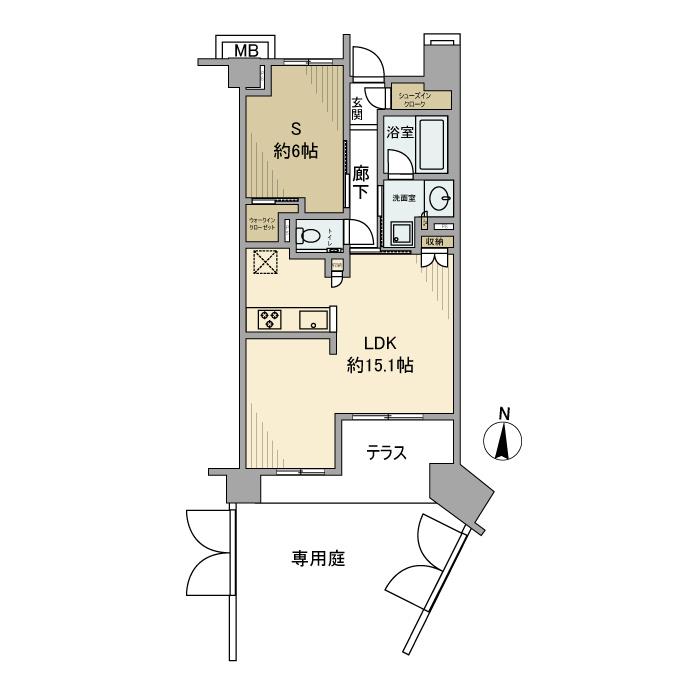 板橋区小茂根のマンションの間取り