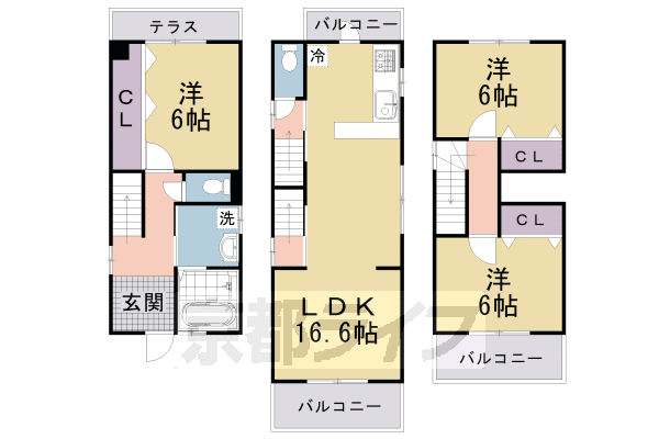 京都市上京区元福大明神町のその他の間取り