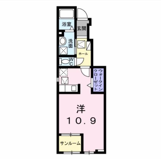 甲府市堀之内町のアパートの間取り