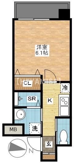 長崎市寄合町のマンションの間取り