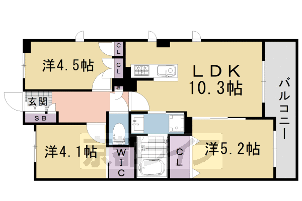 パインフィールド洛西の間取り