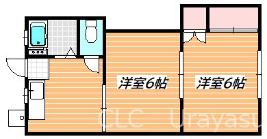 市川市行徳駅前のアパートの間取り