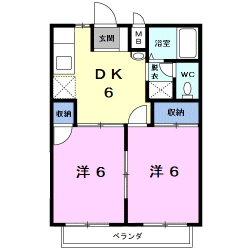 シティハイツ七穂の間取り