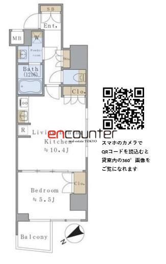 新宿区大京町のマンションの間取り