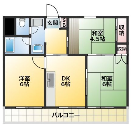 練馬区豊玉北のマンションの間取り