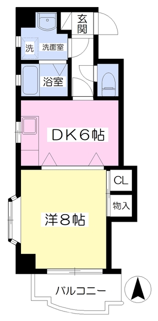 松山市南斎院町のマンションの間取り