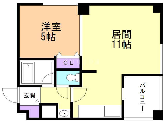 パークハイム１２．７の間取り