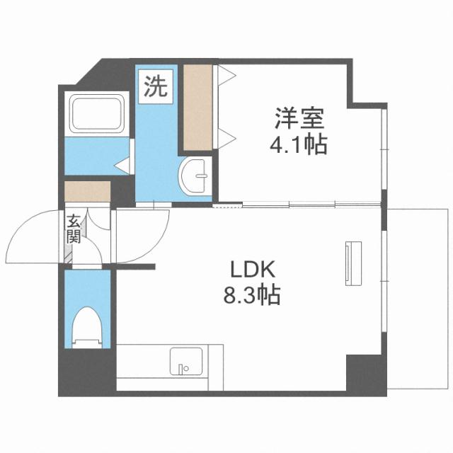 クラッセ北大通りIIIの間取り