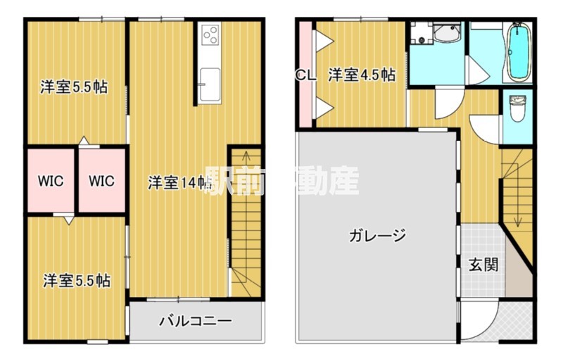 三井郡大刀洗町大字山隈のアパートの間取り