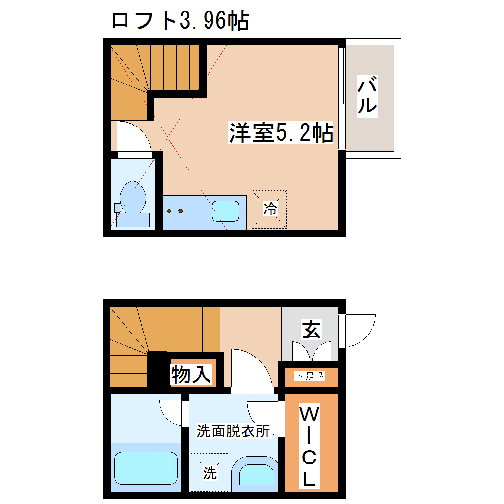 ラ・ネージュ河原町の間取り