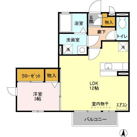 ラフィネ・タウン　IIの間取り