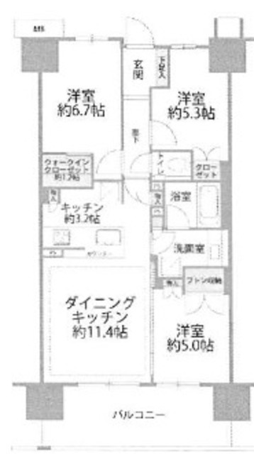 プライムパークス品川シーサイド ザ・レジデンスの間取り