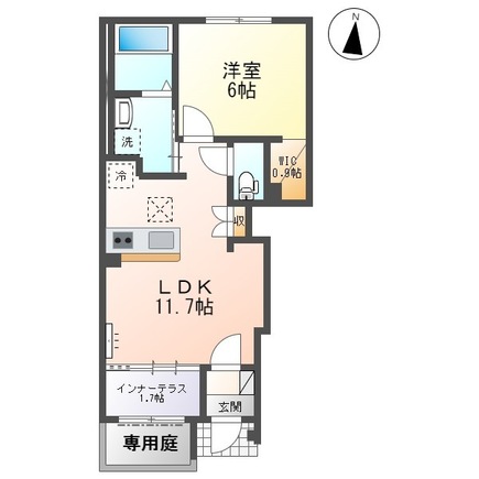 一宮市長島町新築アパートの間取り