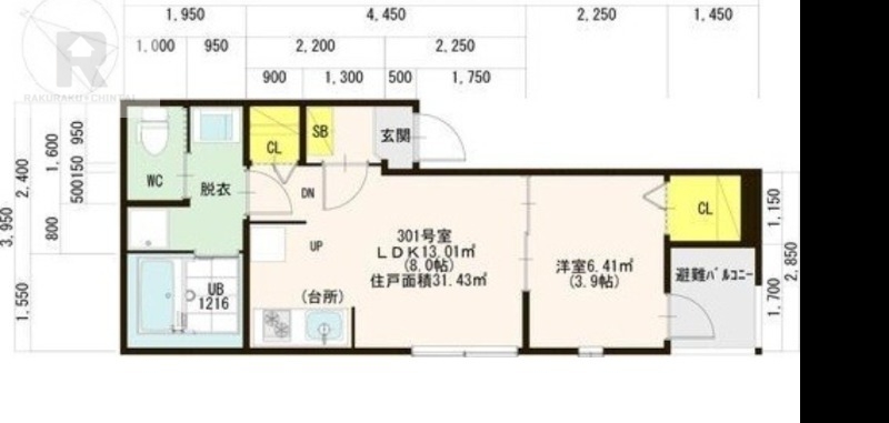 【守口市長池町のアパートの間取り】