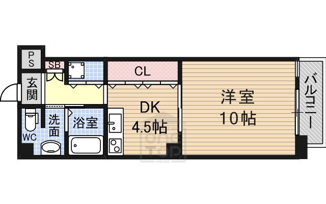 茨木市中村町のマンションの間取り