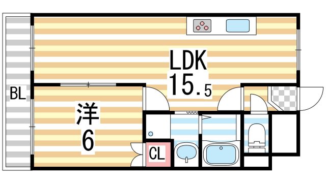 エステート野崎の間取り