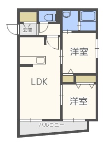 アメニティ・Ａ１の間取り