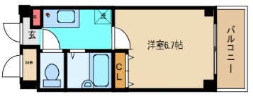 尼崎市塚口町のマンションの間取り