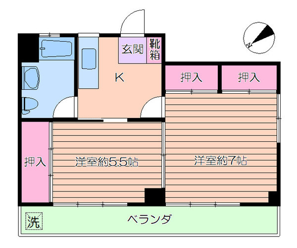 マツエコーポラスの間取り