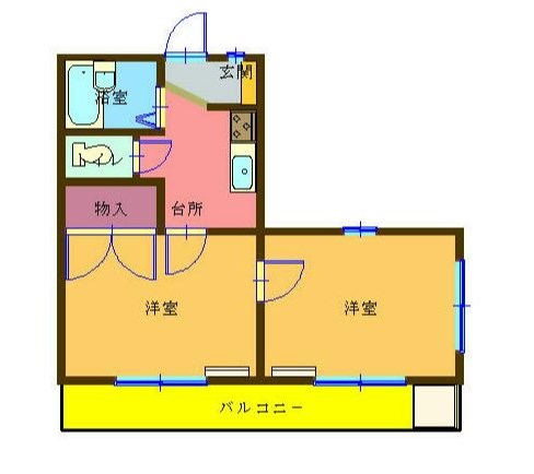 【マメゾンタカダの間取り】