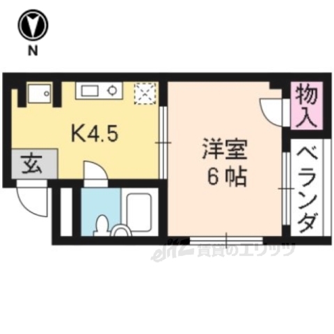 ドゥエル嵯峨の荘の間取り