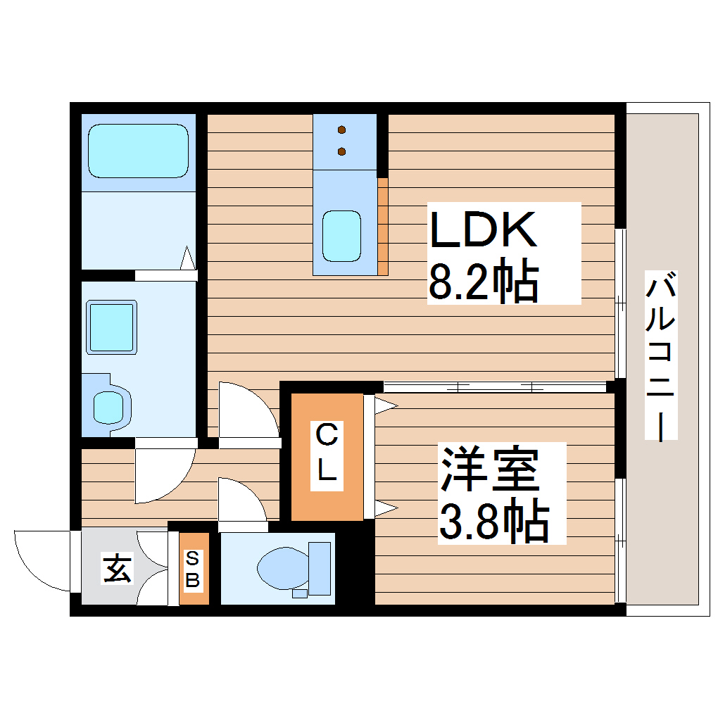 アンビシオン泉中央の間取り