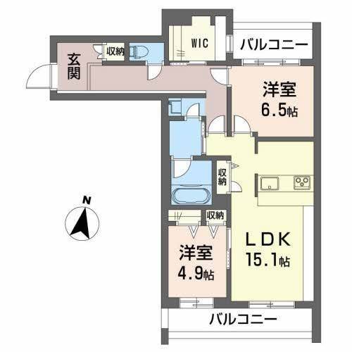 シャーメゾンコンフォーザの間取り