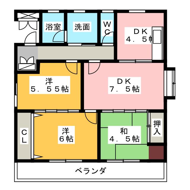 パークルミナスの間取り