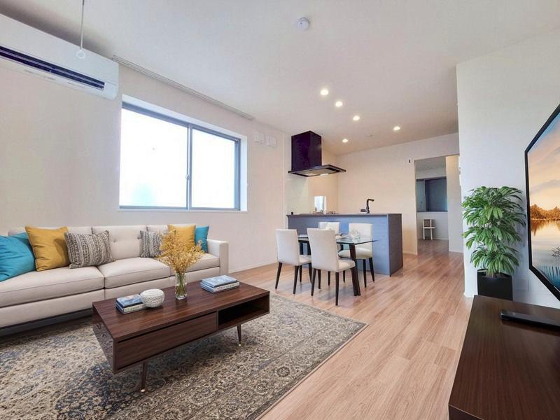 居室・リビング　★リビングダイニング★※モデルルームのため、家具は付きません