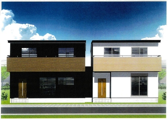 建物外観　左（Ａ）右（Ｂ）