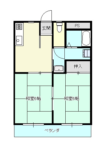 ハイツはしもとの間取り写真