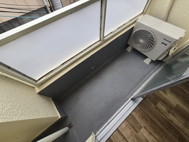 バルコニー　陽当たり良好なバルコニーです