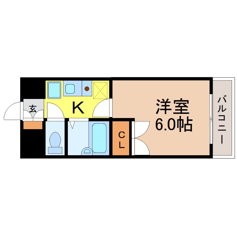 ＪＲ中央本線 鶴舞駅 徒歩7分 8階建 築37年の間取り写真