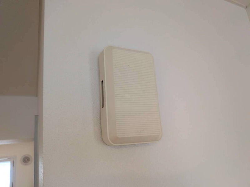 セキュリティ　来客時にはこちらのチャイムが鳴りますよ。
