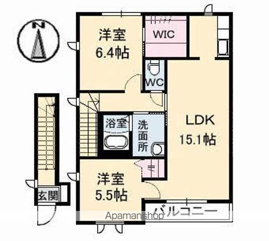 シャーメゾンK A棟の間取り写真