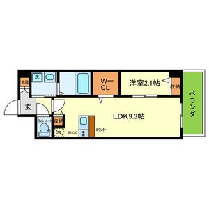 ONLYONE伊丹千僧の間取り写真